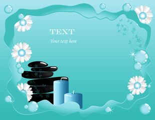 Spa & wellness graphic design elements for cards & background