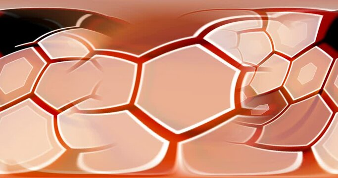 Animation of a geometrical figure hexa