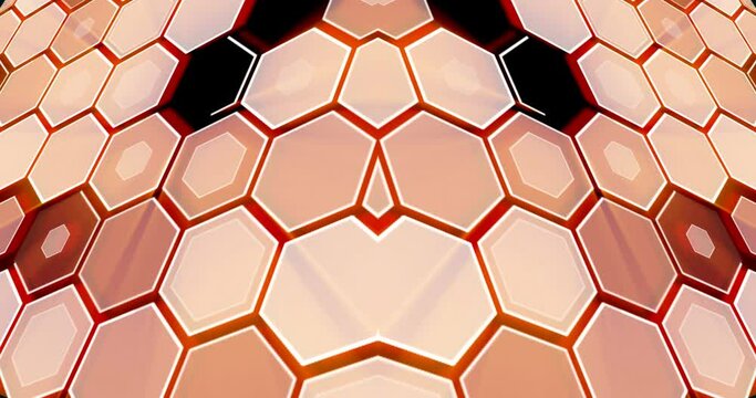 Animation of a geometrical figure hexa