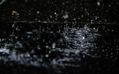 Fototapeta na wymiar heavy rain