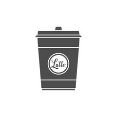 Coffee cup icon. Latte symbol modern, simple, vector, icon for website design, mobile app, ui. Vector Illustration