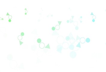 Light Green vector layout with circles, lines.
