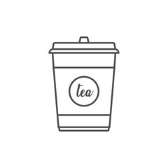 Tea cup icon. Disposable cup symbol modern, simple, vector, icon for website design, mobile app, ui. Vector Illustration