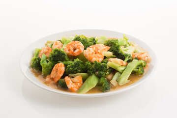 Stir-fried Broccoli with Shrimp