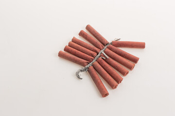 firecracker white background
