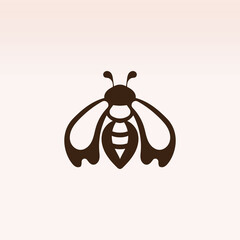 Bee logo simple and modern inspiration for business template vector design