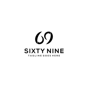 Creative Illustration modern Sixty nine geometric logo design