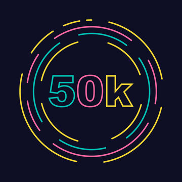 50k Followers With Lineart Style