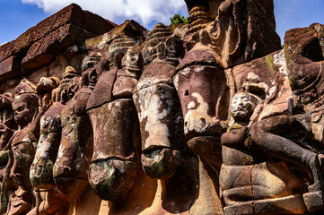 It's Elephant terace of Angkor, Cambodia