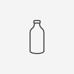 Bottle line icon. Vector Illustration