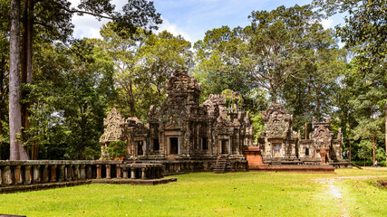 Fototapeta na wymiar It's Chau Say Tevoda, one of a pair of Hindu temples built during the reign of Suryavarman II at Angkor, Cambodia