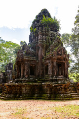 It's Thommanon temole, one of a pair of Hindu temples built during the reign of Suryavarman II at Angkor, Cambodia. UNESCO World Heritage