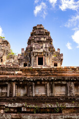 It's Part of the Ta Keo, a temple-mountain, in Angkor (Cambodia). It was the state temple of Jayavarman V, son of Rajendravarman