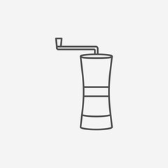 Manual coffee maker icon. Grinder symbol modern, simple, vector, icon for website design, mobile app, ui. Vector Illustration