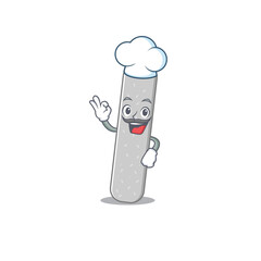 Emery boards chef cartoon drawing style wearing iconic chef hat