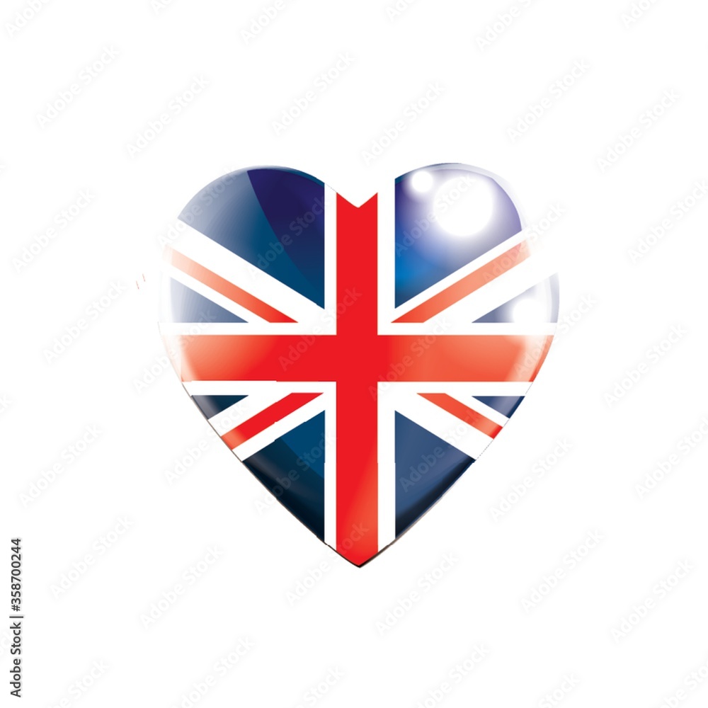 Sticker united kingdom flag icon