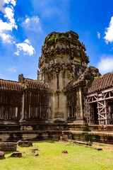 It's Part of the Angkor Wat, Cambodia, the largest religious monument in the world, UNESCO World Heritage