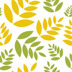 seamless background with leaves