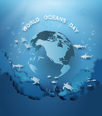 Fototapeta premium wildlife under sea