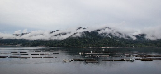 Mesmerizing shot of the beautiful Miyajima Island