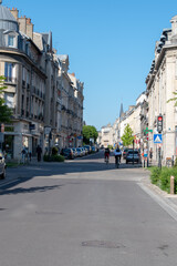 Fototapeta na wymiar Rue des Elus à Reims 