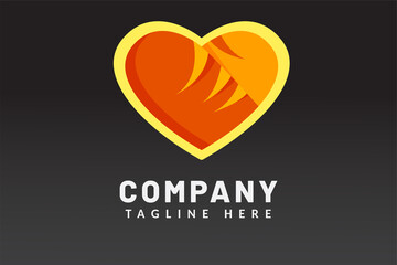 Illustration logo template for restaurant logo, food company, cafe brand.