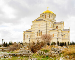 The Saint Vladimir Cathedral is a Neo-Byzantine Russian Orthodox cathedral on the site of...