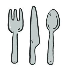 アウトドア　キャンプ　フォーク　ナイフ　スプーン