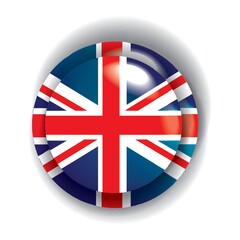 united kingdom flag button