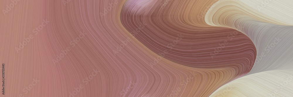 Poster abstract modern header with antique fuchsia, pastel gray and old mauve colors. fluid curved flowing waves and curves for poster or canvas