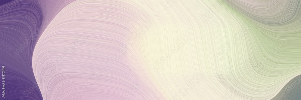Poster abstract flowing header with light gray, old lavender and ash gray colors. fluid curved lines with dynamic flowing waves and curves for poster or canvas