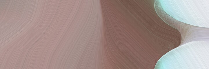 abstract surreal header with rosy brown, light gray and pastel brown colors. fluid curved lines with dynamic flowing waves and curves for poster or canvas