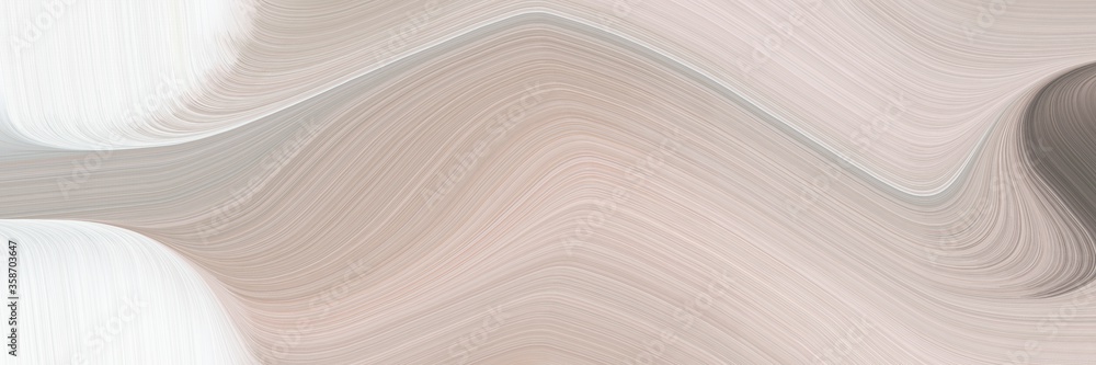 Fototapete abstract artistic banner design with pastel gray, dim gray and dark gray colors. fluid curved lines 