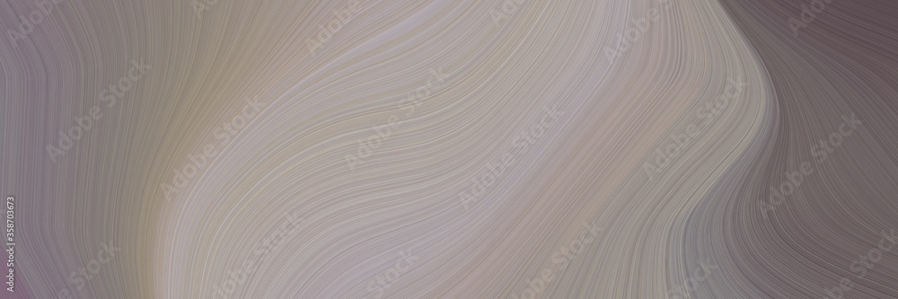 Poster abstract modern header with rosy brown, gray gray and dim gray colors. fluid curved lines with dynamic flowing waves and curves for poster or canvas