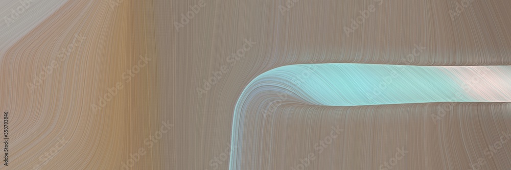 Poster abstract moving designed horizontal header with gray gray, pastel blue and dark gray colors. fluid curved lines with dynamic flowing waves and curves for poster or canvas