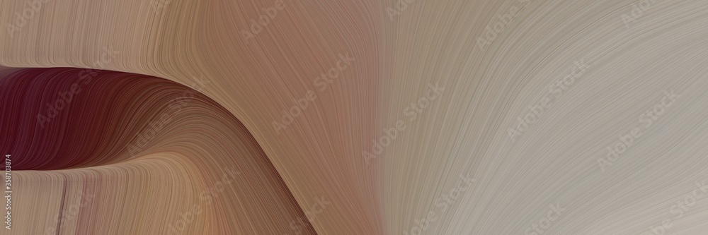Aufkleber abstract moving header with gray gray, dark red and dark gray colors. fluid curved flowing waves and