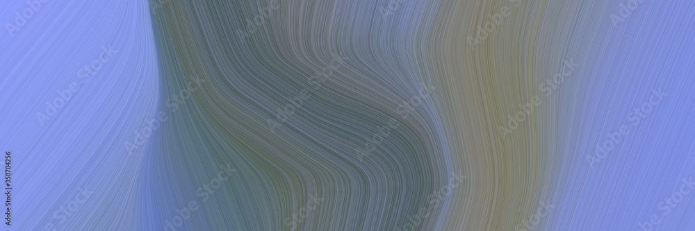 Poster abstract surreal designed horizontal header with dim gray, corn flower blue and light slate gray col