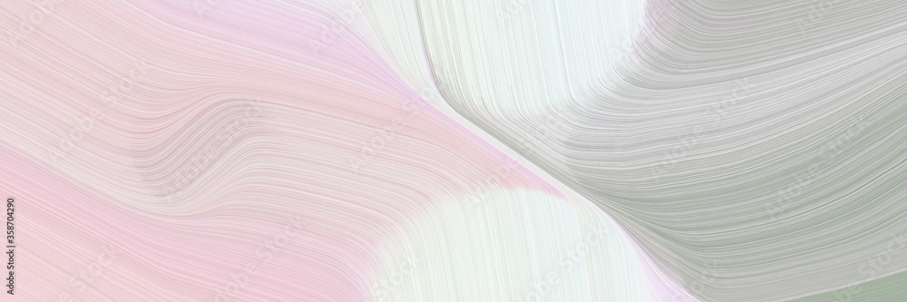 Aufkleber abstract modern designed horizontal banner with light gray, dark gray and ash gray colors. fluid cur
