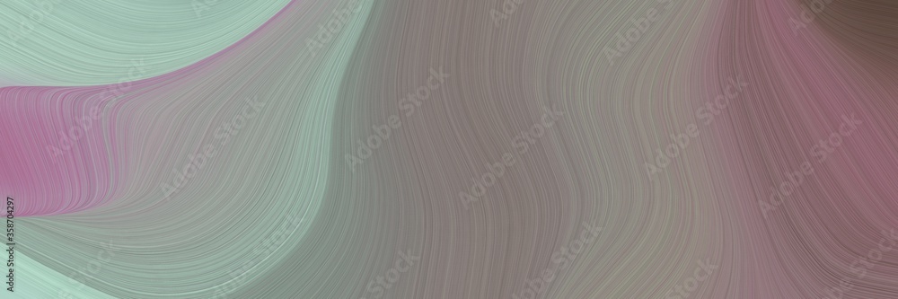 Poster abstract moving header with gray gray, ash gray and old mauve colors. fluid curved flowing waves and curves for poster or canvas
