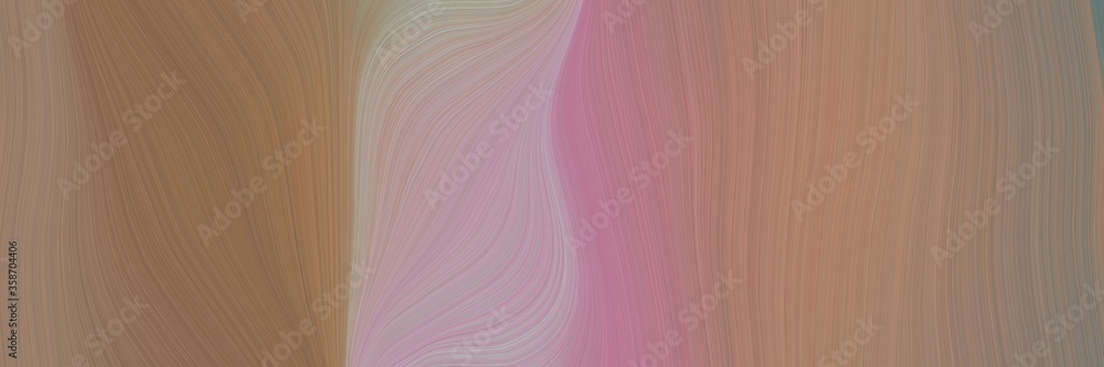Poster abstract surreal horizontal header with gray gray, pastel purple and rosy brown colors. fluid curved