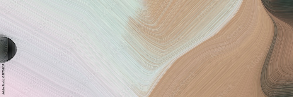Poster abstract moving banner with silver, light gray and dark slate gray colors. fluid curved flowing wave