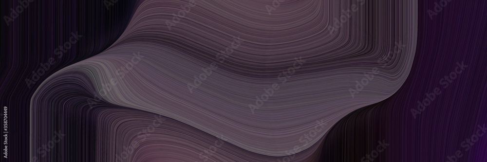 Poster abstract modern designed horizontal banner with very dark pink, old mauve and dim gray colors. fluid