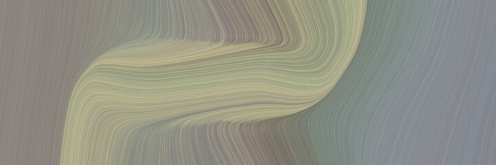 abstract artistic header design with gray gray, tan and dark gray colors. fluid curved lines with dynamic flowing waves and curves for poster or canvas