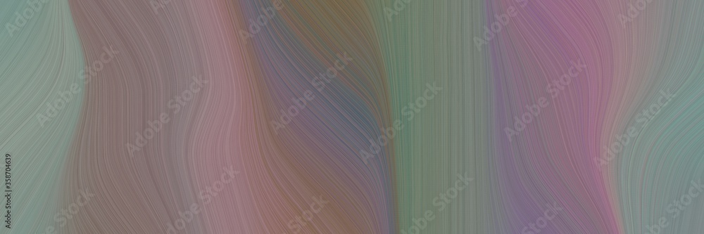 Poster abstract dynamic banner with gray gray, light slate gray and pastel brown colors. fluid curved flowi