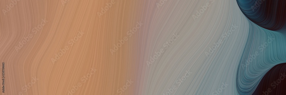 Aufkleber abstract colorful banner design with rosy brown, dark slate gray and slate gray colors. fluid curved