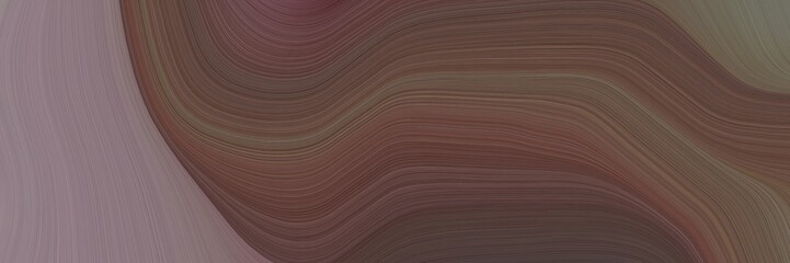 abstract flowing horizontal header with old mauve, gray gray and dim gray colors. fluid curved lines with dynamic flowing waves and curves for poster or canvas