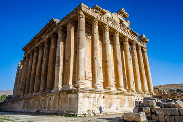 Obraz premium It's The Temple of Bacchus, at Baalbek in Lebanon.