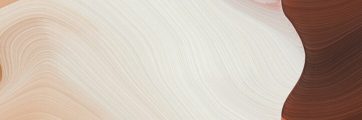 abstract dynamic horizontal header with light gray, old mauve and tan colors. fluid curved flowing waves and curves for poster or canvas