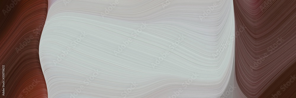 Fototapete abstract modern header design with old mauve, silver and old lavender colors. fluid curved lines with dynamic flowing waves and curves for poster or canvas