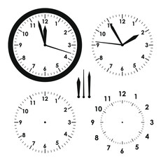 dial with arrows, set
